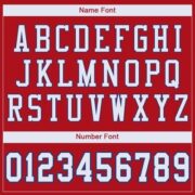 CUSTOM RED WHITE-ROYAL MESH AUTHENTIC FOOTBALL JERSEY - Image 5