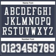 CUSTOM NAVY WHITE MESH AUTHENTIC FOOTBALL JERSEY - Image 4