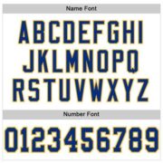 CUSTOM WHITE ROYAL-GOLD MESH AUTHENTIC FOOTBALL JERSEY - Image 4