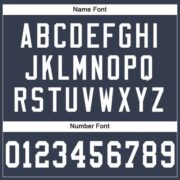CUSTOM NAVY WHITE-GRAY MESH AUTHENTIC FOOTBALL JERSEY - Image 4