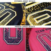 CUSTOM BLACK VEGAS GOLD-WHITE DRIFT FASHION FOOTBALL JERSEY - Image 5
