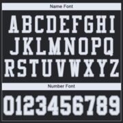 CUSTOM BLACK WHITE-SILVER MESH AUTHENTIC FOOTBALL JERSEY - Image 5