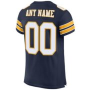 CUSTOM NAVY WHITE-GOLD MESH AUTHENTIC FOOTBALL JERSEY - Image 3