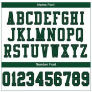 CUSTOM WHITE GRASS GREEN-BLACK MESH AUTHENTIC FOOTBALL JERSEY - Image 5