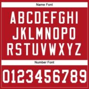 CUSTOM RED WHITE MESH AUTHENTIC FOOTBALL JERSEY - Image 5