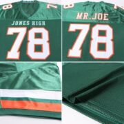 CUSTOM GREEN WHITE-ORANGE MESH AUTHENTIC FOOTBALL JERSEY - Image 6