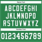 CUSTOM GRASS GREEN WHITE MESH AUTHENTIC FOOTBALL JERSEY - Image 4